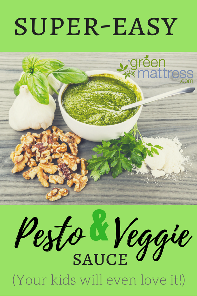 Easy, No-Cook Pesto & Veggie Sauce